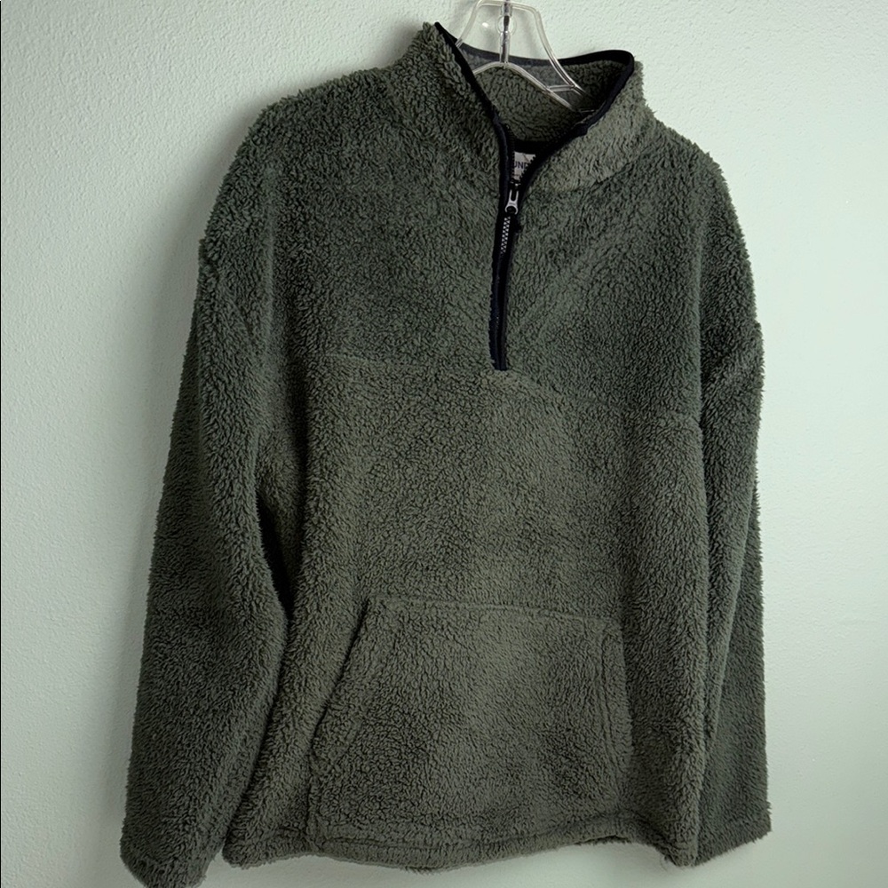 Men's Green Fleece Sweater